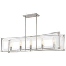 Five Light Island Pendant<br /><span style="color:#4AB0CE;">Entrega: 4-10 dias en USA</span><br /><span style="color:#4AB0CE;font-size:60%;">PREGUNTE POR ENTREGA EN PANAMA</span><br />Collection: Crystal-Clear<br />Finish: Polished Nickel