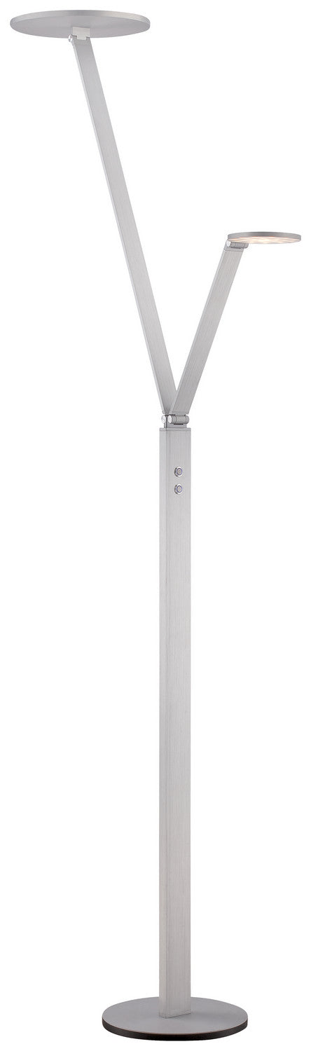 George Kovacs - P305-3-654-L - LED Floor Lamp - Task Floor Lamp - Chiseled Nickel