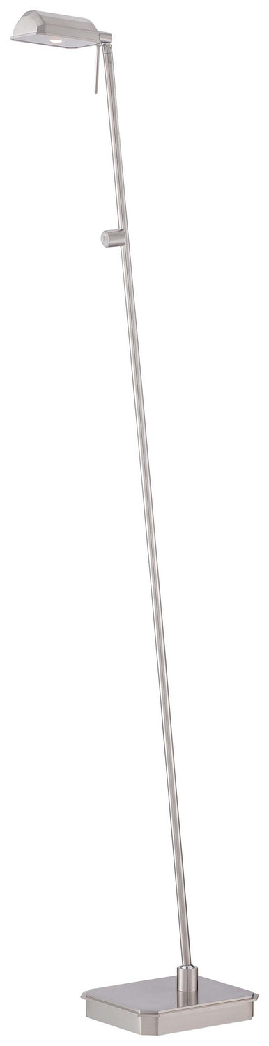 George Kovacs - P4344-084 - LED Floor Lamp - George's Reading Room - Brushed Nickel