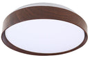 Lámpara De Techo Con Luz Led 18W Acabado Dark Wood/Metal Arílico.