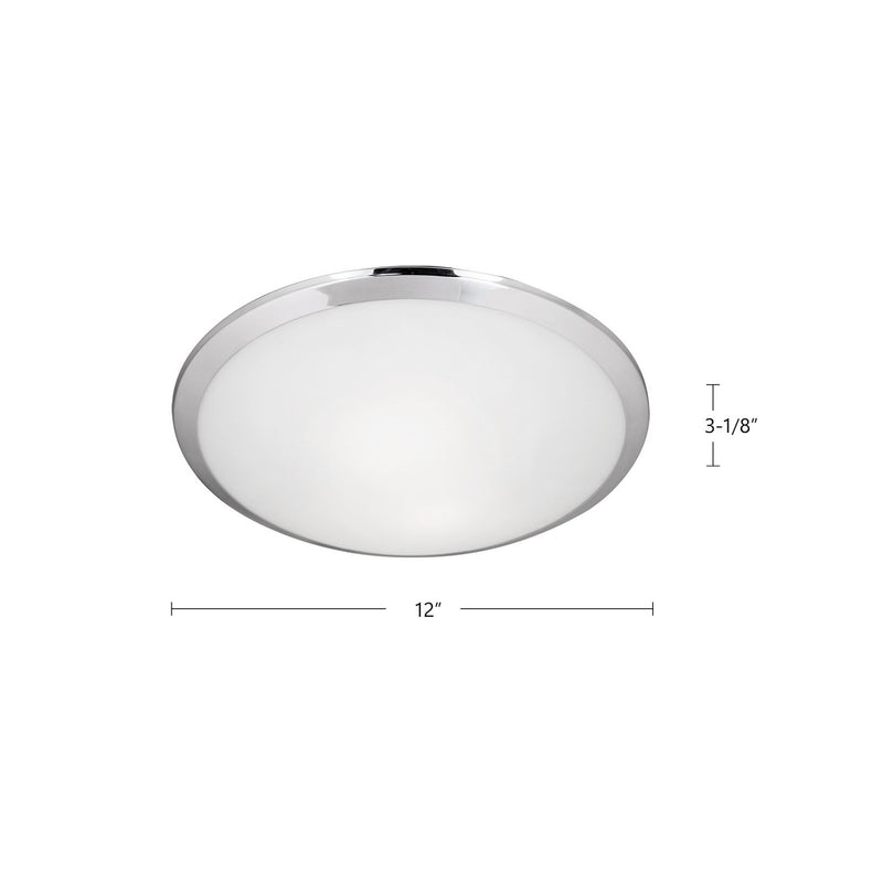 Kuzco Lighting - 51561CH - One Light Flush Mount - Malta - Chrome
