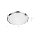 Kuzco Lighting - 51562CH - Two Light Flush Mount - Malta - Chrome