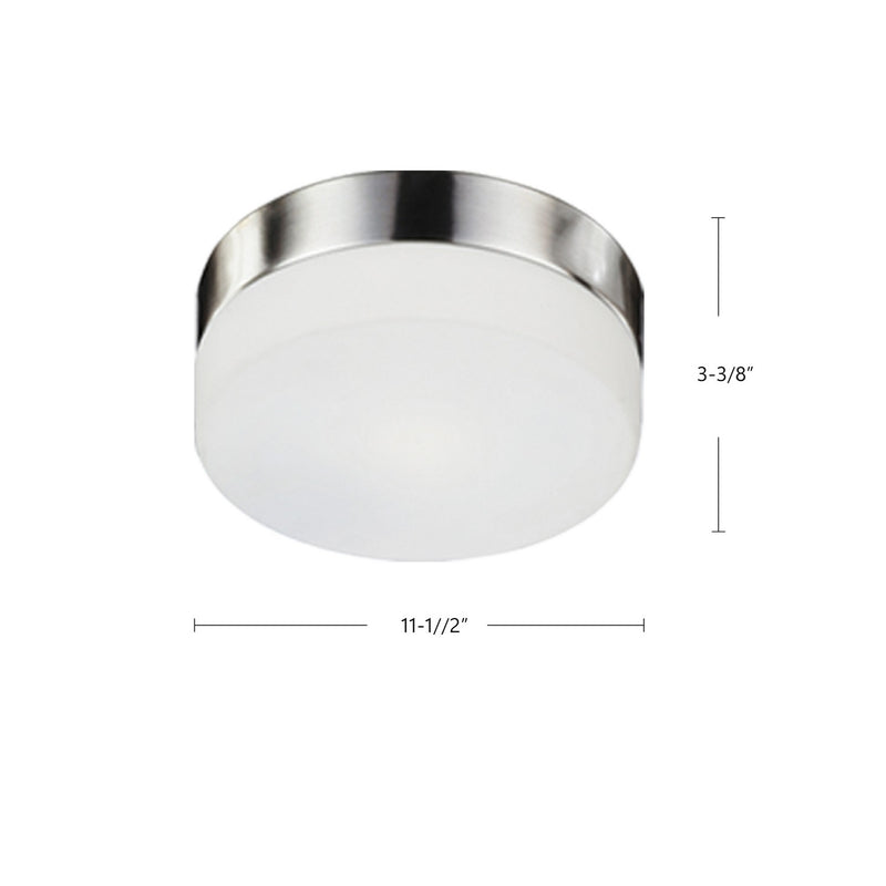 Kuzco Lighting - 52022BN - Two Light Flush Mount - Lomita - Brushed Nickel