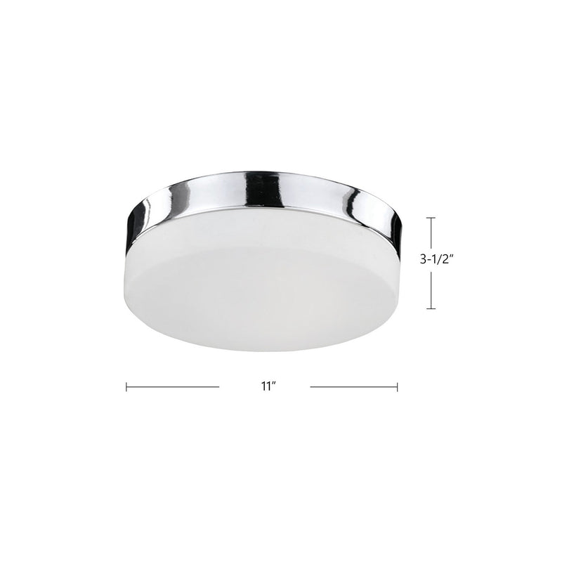 Kuzco Lighting - FM2011-CH - LED Flush Mount - Lomita - Chrome