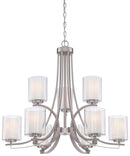 Minka-Lavery - 4109-84 - Nine Light Chandelier - Parsons Studio - Brushed Nickel