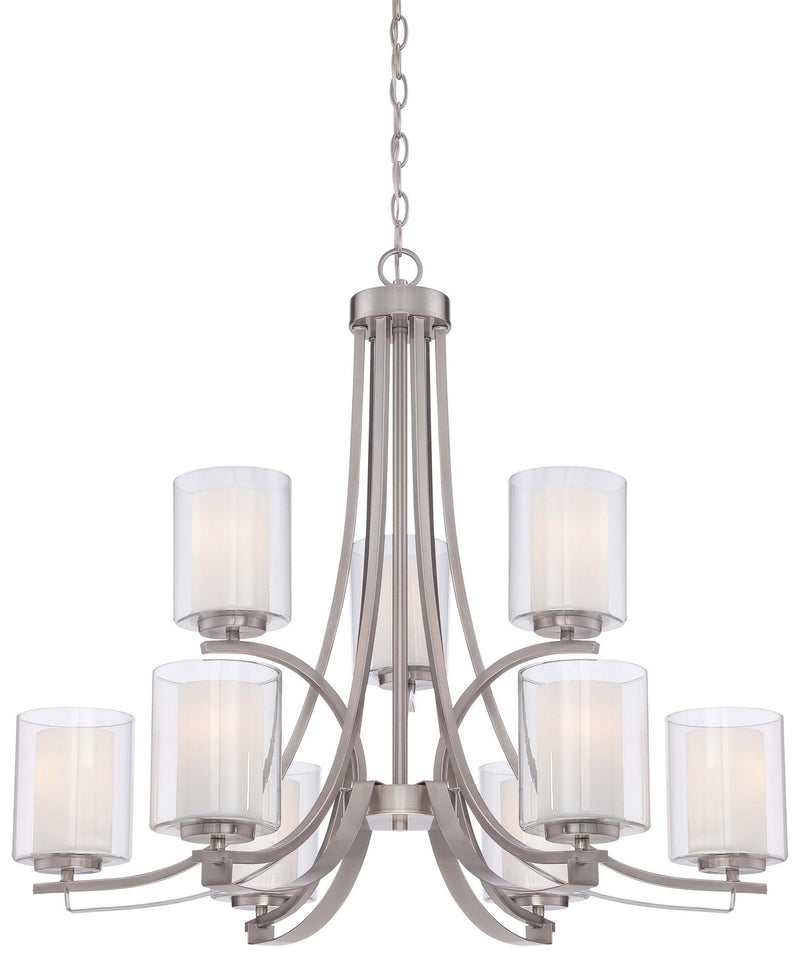 Minka-Lavery - 4109-84 - Nine Light Chandelier - Parsons Studio - Brushed Nickel