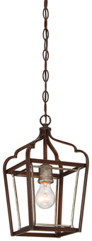 Minka-Lavery - 4341-593 - One Light Mini Pendant - Astrapia - Dark Rubbed Sienna w/Aged Silver