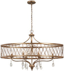 Minka-Lavery - 4407-581 - Six Light Island Pendant - West Liberty - Olympus Gold
