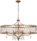 Minka-Lavery - 4407-581 - Six Light Island Pendant - West Liberty - Olympus Gold