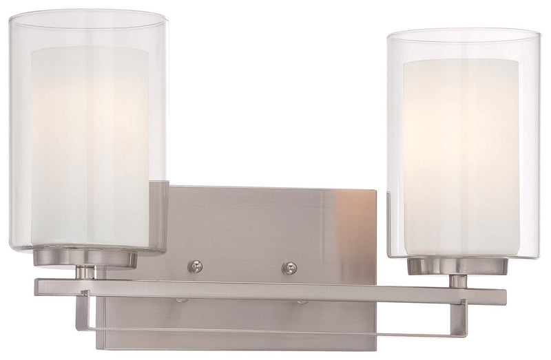 Minka-Lavery - 6102-84 - Two Light Bath Bar - Parsons Studio - Brushed Nickel