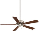 52"Ceiling Fan<br /><span style="color:#4AB0CE;">Entrega: 4-10 dias en USA</span><br /><span style="color:#4AB0CE;font-size:60%;">PREGUNTE POR ENTREGA EN PANAMA</span><br />Collection: Contractor Plus<br />Finish: Brushed Nickel With Dark Walnut Blades