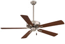 52"Ceiling Fan<br /><span style="color:#4AB0CE;">Entrega: 4-10 dias en USA</span><br /><span style="color:#4AB0CE;font-size:60%;">PREGUNTE POR ENTREGA EN PANAMA</span><br />Collection: Contractor Plus<br />Finish: Brushed Nickel With Dark Walnut Blades