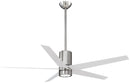 Minka Aire - F828-BN/WH - 56"Ceiling Fan - Symbio - Brushed Nickel With White Blades