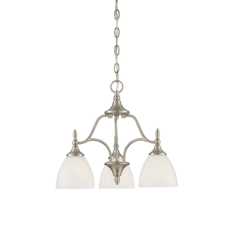 Three Light Chandelier<br /><span style="color:#4AB0CE;">Entrega: 4-10 dias en USA</span><br /><span style="color:#4AB0CE;font-size:60%;">PREGUNTE POR ENTREGA EN PANAMA</span><br />Collection: Herndon<br />Finish: Satin Nickel