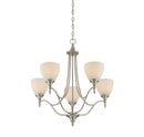 Five Light Chandelier<br /><span style="color:#4AB0CE;">Entrega: 2-3 semanas en USA</span><br /><span style="color:#4AB0CE;font-size:60%;">PREGUNTE POR ENTREGA EN PANAMA</span><br />Collection: Herndon<br />Finish: Satin Nickel
