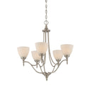 Five Light Chandelier<br /><span style="color:#4AB0CE;">Entrega: 2-3 semanas en USA</span><br /><span style="color:#4AB0CE;font-size:60%;">PREGUNTE POR ENTREGA EN PANAMA</span><br />Collection: Herndon<br />Finish: Satin Nickel
