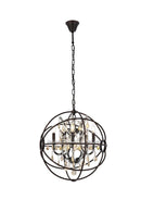 Elegant Lighting - 1130D20DB-GT/RC - Five Light Pendant - Geneva - Dark Bronze