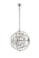 Elegant Lighting - 1130D20PN/RC - Five Light Pendant - Geneva - Polished Nickel
