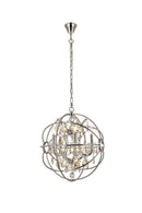 Elegant Lighting - 1130D20PN-GT/RC - Five Light Pendant - Geneva - Polished Nickel