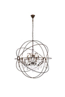 Elegant Lighting - 1130G43DB/RC - 18 Light Chandelier - Geneva - Dark Bronze