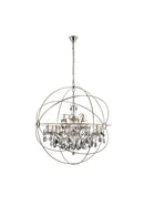 Elegant Lighting - 1130G43PN-SS/RC - 18 Light Chandelier - Geneva - Polished Nickel