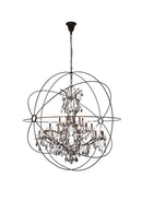 Elegant Lighting - 1130G60DB-SS/RC - 25 Light Chandelier - Geneva - Dark Bronze