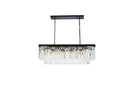 Elegant Lighting - 1202D40MB/RC - 12 Light Chandelier - Sydney - Matte Black