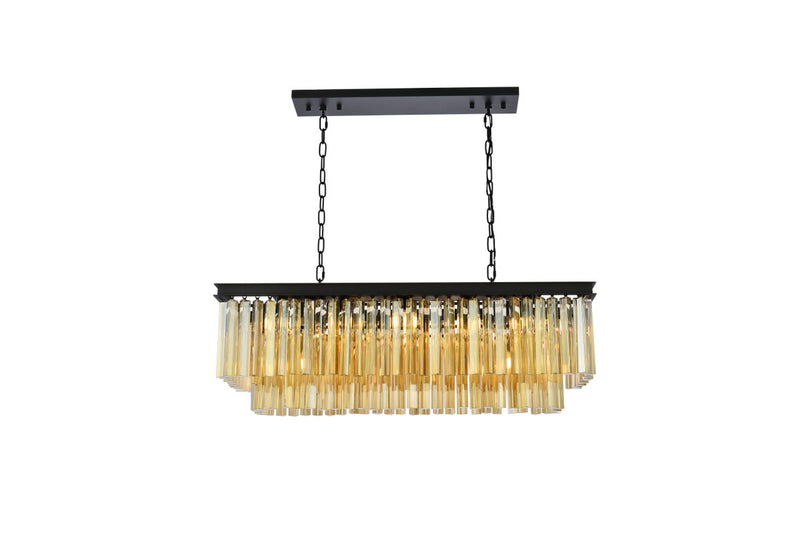 Elegant Lighting - 1202D40MB-GT/RC - 12 Light Chandelier - Sydney - Matte Black