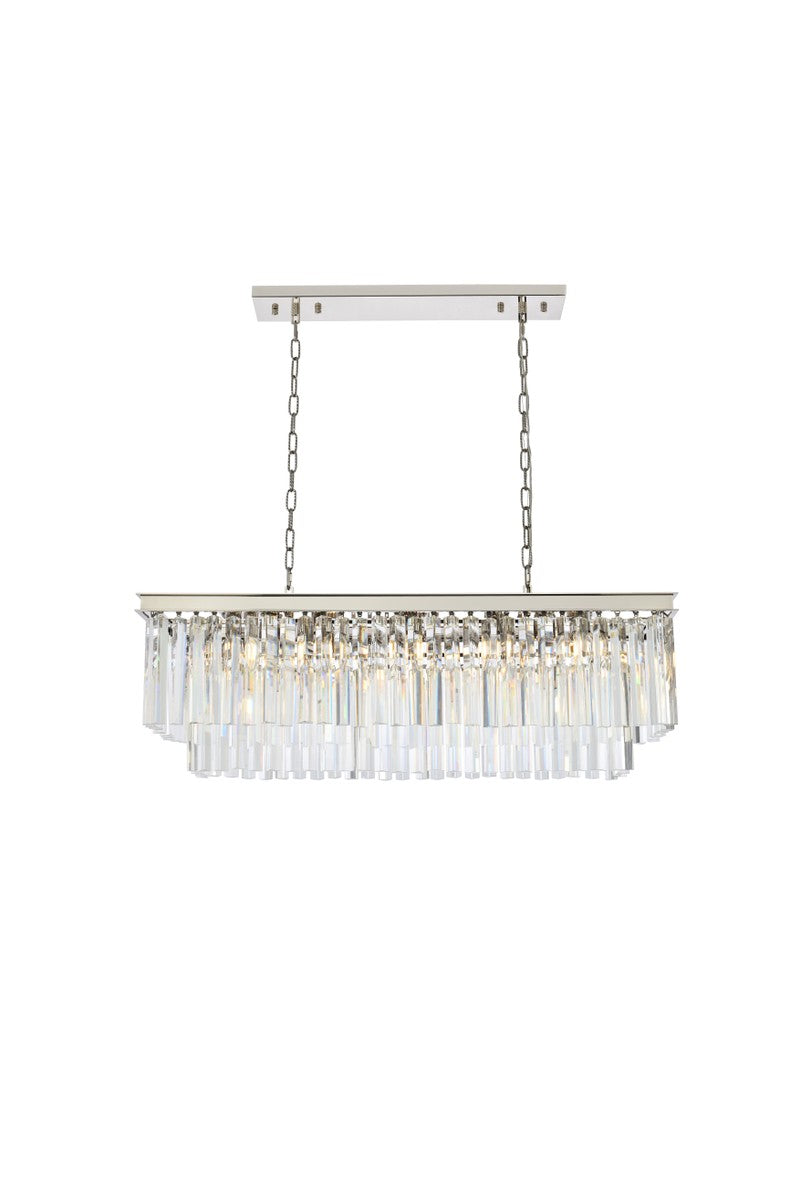 Elegant Lighting - 1202D40PN/RC - 12 Light Chandelier - Sydney - Polished Nickel