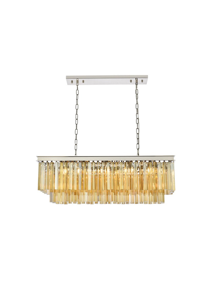 Elegant Lighting - 1202D40PN-GT/RC - 12 Light Chandelier - Sydney - Polished Nickel