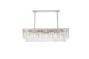 Elegant Lighting - 1202D50PN/RC - 12 Light Chandelier - Sydney - Polished Nickel