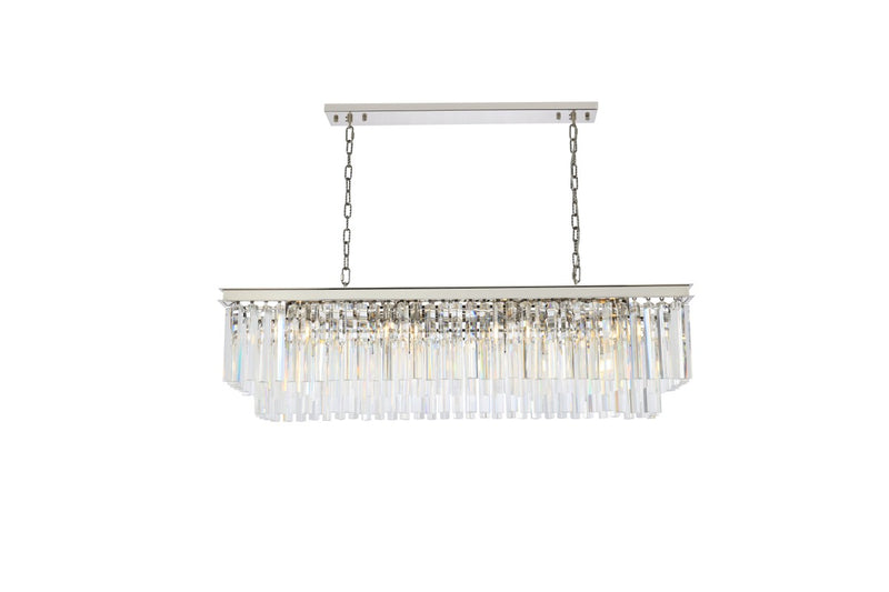 Elegant Lighting - 1202D50PN/RC - 12 Light Chandelier - Sydney - Polished Nickel