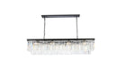 Elegant Lighting - 1202D60MB/RC - 12 Light Chandelier - Sydney - Matte Black