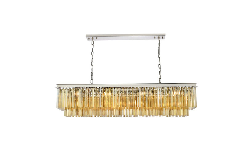 Elegant Lighting - 1202D60PN-GT/RC - 12 Light Chandelier - Sydney - Polished Nickel