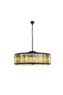 Elegant Lighting - 1203G43MB-GT/RC - Ten Light Chandelier - Chelsea - Matte Black