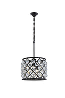 Elegant Lighting - 1206D14MB/RC - Four Light Pendant - Madison - Matte Black