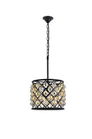 Elegant Lighting - 1206D14MB-GT/RC - Four Light Pendant - Madison - Matte Black