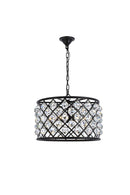 Elegant Lighting - 1206D20MB/RC - Six Light Pendant - Madison - Matte Black