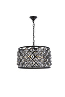 Elegant Lighting - 1206D20MB-SS/RC - Six Light Pendant - Madison - Matte Black