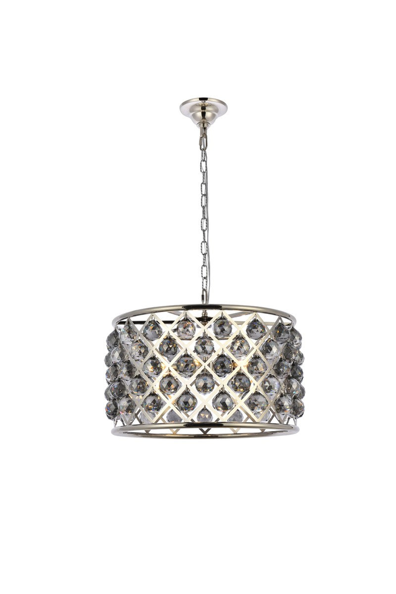 Elegant Lighting - 1206D20PN-SS/RC - Six Light Pendant - Madison - Polished Nickel