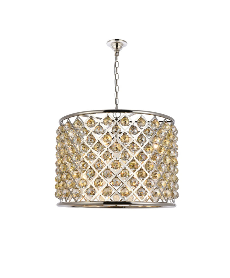 Elegant Lighting - 1206D27PN-GT/RC - Eight Light Chandelier - Madison - Polished Nickel