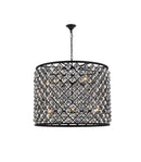 Elegant Lighting - 1206D35MB-SS/RC - 12 Light Chandelier - Madison - Matte Black