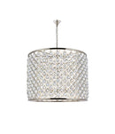 Elegant Lighting - 1206D35PN/RC - 12 Light Chandelier - Madison - Polished Nickel