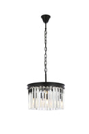 Elegant Lighting - 1208D16MB/RC - Three Light Pendant - Sydney - Matte Black