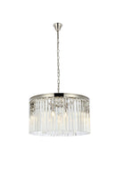 Elegant Lighting - 1208D26PN/RC - Eight Light Chandelier - Sydney - Polished Nickel