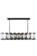 Elegant Lighting - 1212D60FB - 18 Light Chandelier - Monaco - Flat Black