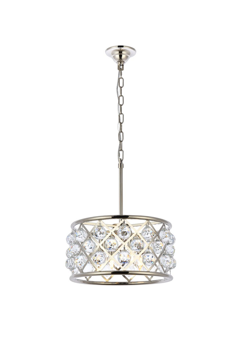 Elegant Lighting - 1214D16PN/RC - Four Light Pendant - Madison - Polished Nickel