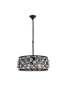Elegant Lighting - 1214D20MB-SS/RC - Five Light Chandelier - Madison - Matte Black