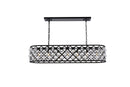 Elegant Lighting - 1215G50MB/RC - Seven Light Chandelier - Madison - Matte Black