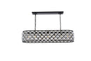 Elegant Lighting - 1216G50MB/RC - Seven Light Chandelier - Madison - Matte Black